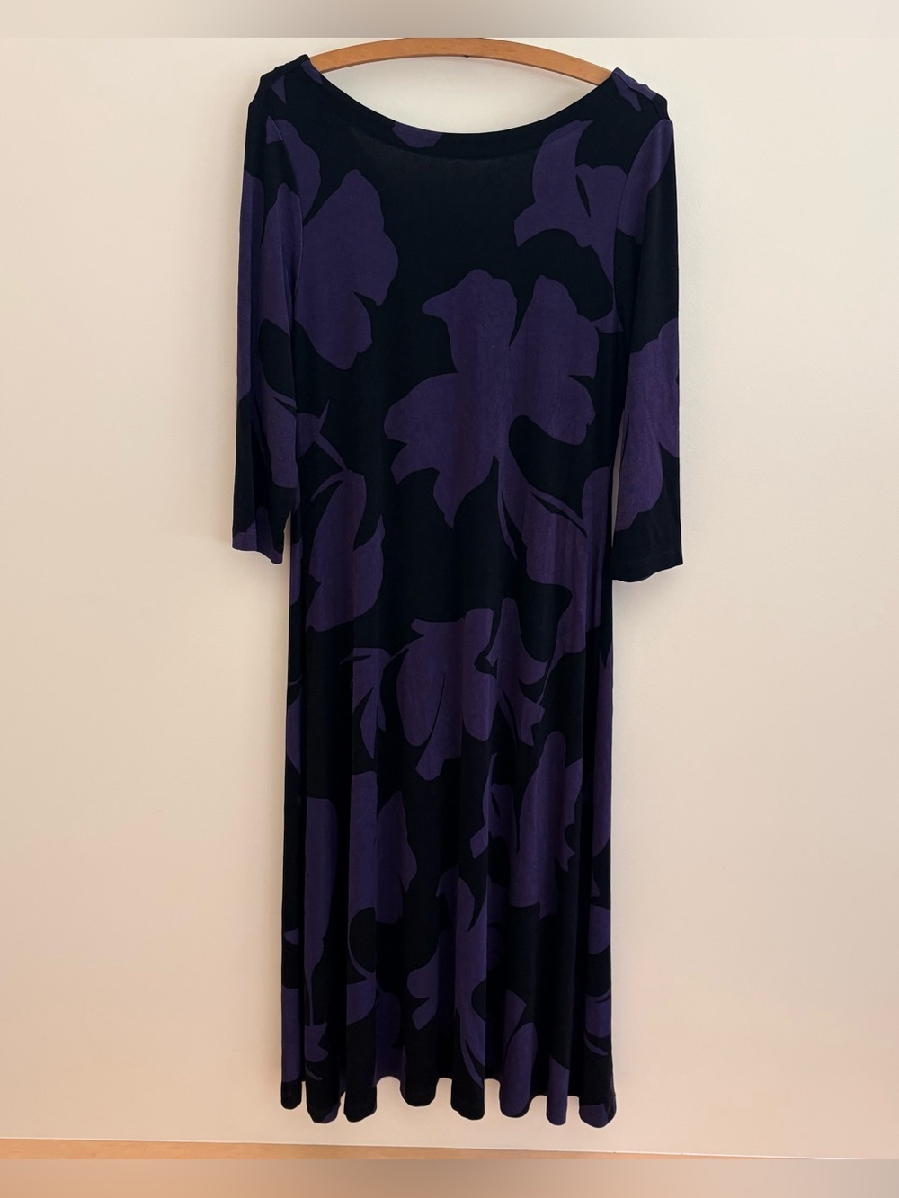 Chicos Petite Purple and Black Dress